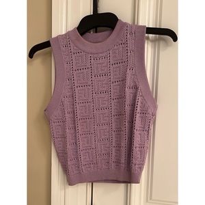 Balmain Purple Crop Top